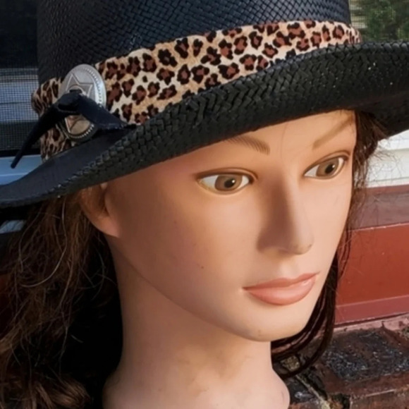 Black Straw Bill Joel‎ Miller western hat - Picture 5 of 11